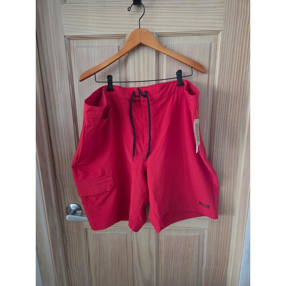 NWT Duluth Trading Co Men's Swim Trunks Red Shorts 48